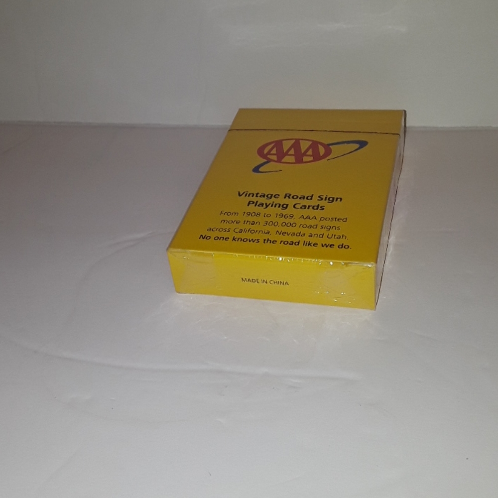 NEW RARE AAA DECK OF VTG ROAD SIGN PLAYING CARDS - Picture 6 of 6